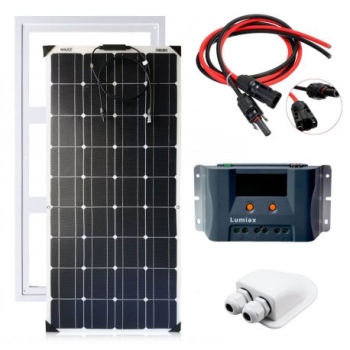 ZESTAW ZASILANIA SOLARNEGO NA KAMPER – FLEX 100W MAXX / MPPT10A