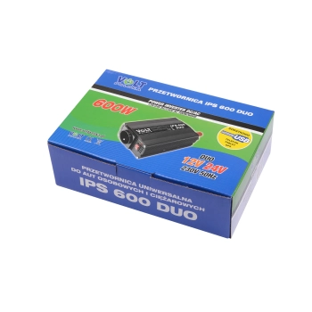 IPS 600 DUO 12-24/230V (300/600W) PRZETWORNICA NAPIĘCIA